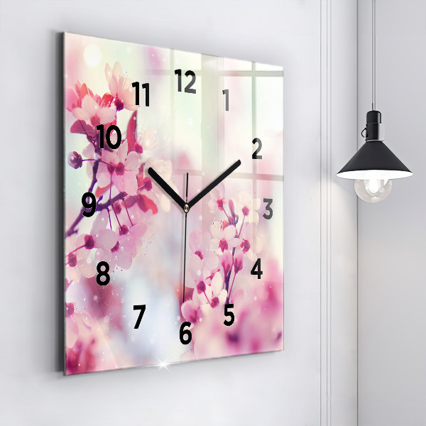 Orologio quadrato Fiori primaverili