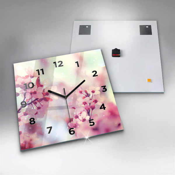 Orologio quadrato Fiori primaverili