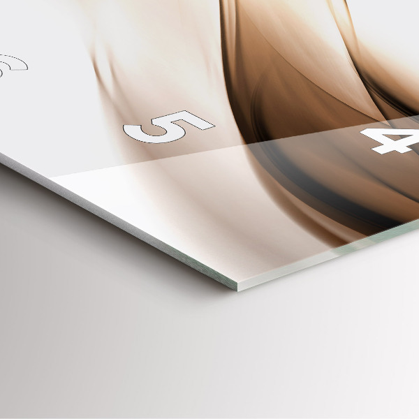 Orologio quadrato Linea di astrazione