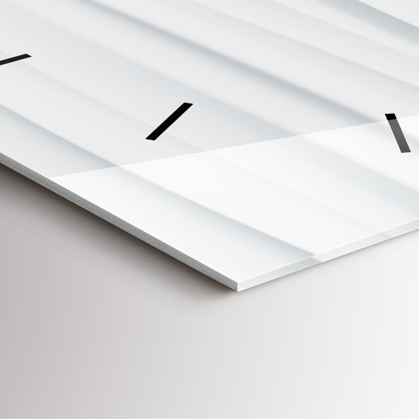 Orologio quadrato Trama delle onde