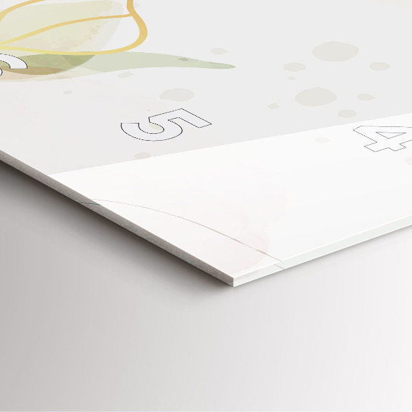 Orologio quadrato Astrazione pastello