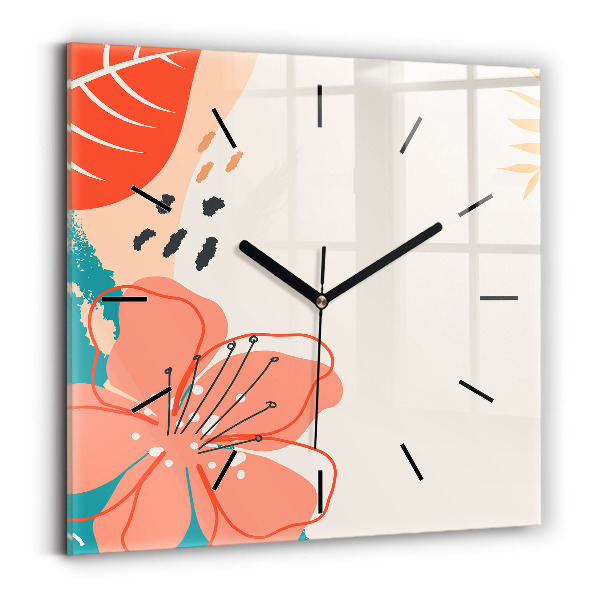 Orologio quadrato Piante hawaiane