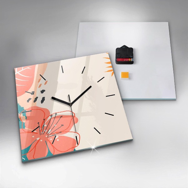 Orologio quadrato Piante hawaiane