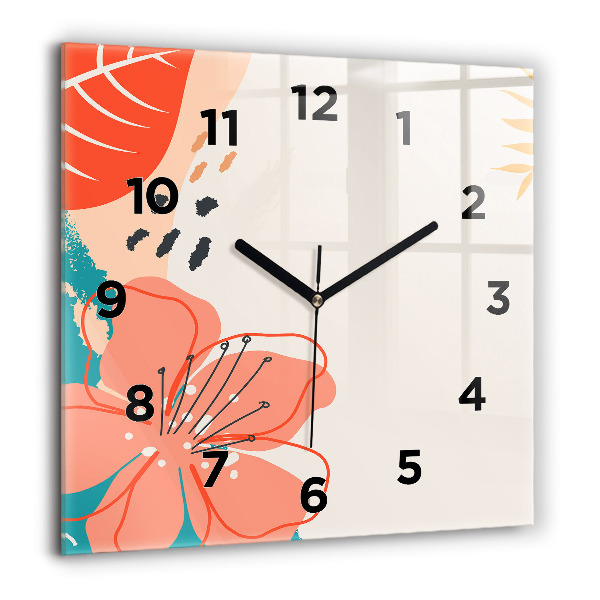 Orologio quadrato Piante hawaiane
