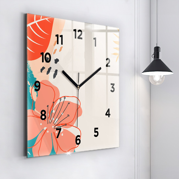 Orologio quadrato Piante hawaiane