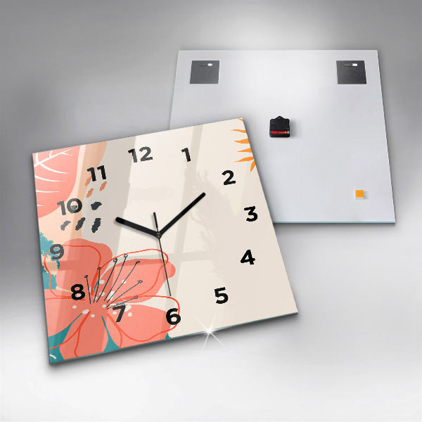 Orologio quadrato Piante hawaiane