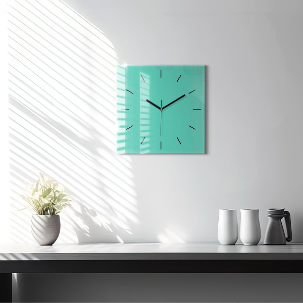 Orologio quadrato Turchese