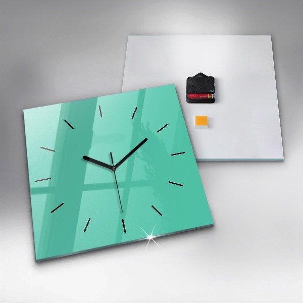 Orologio quadrato Turchese