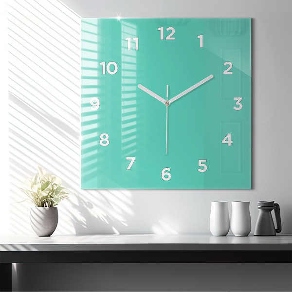 Orologio quadrato Turchese