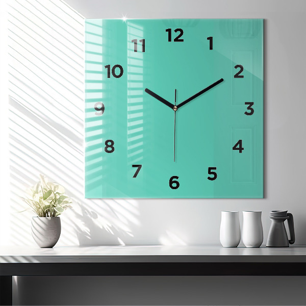 Orologio quadrato Turchese