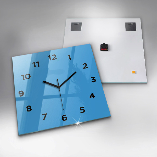 Orologio quadrato Blu