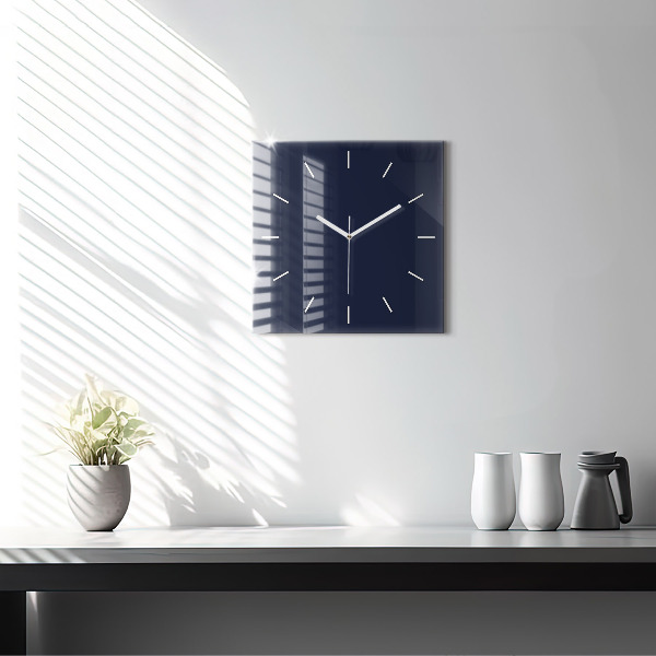 Orologio quadrato Blu scuro