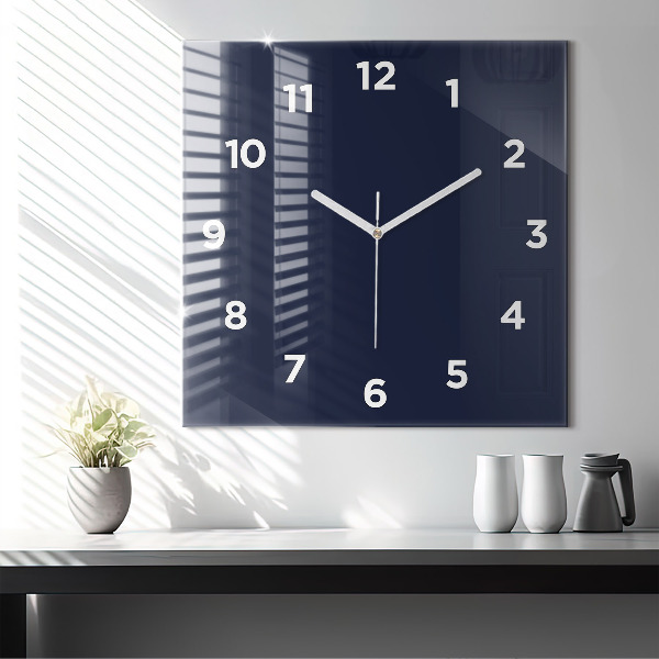 Orologio quadrato Blu scuro