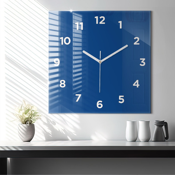 Orologio quadrato Blu