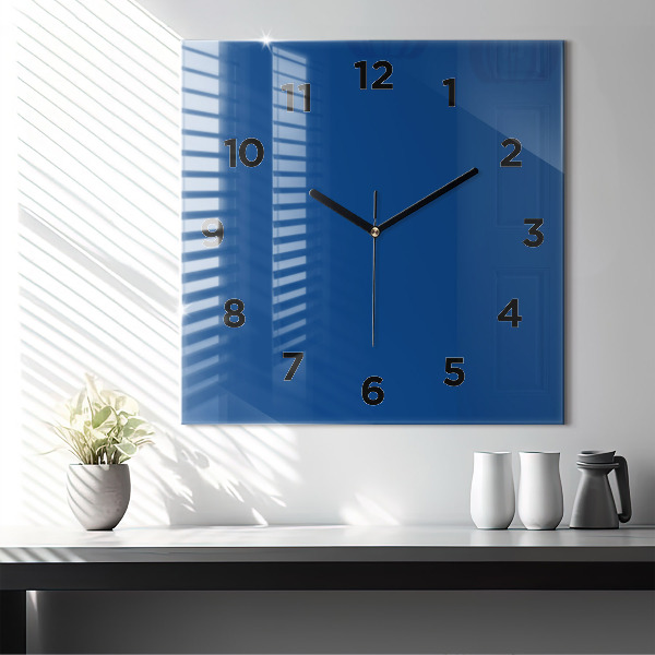 Orologio quadrato Blu