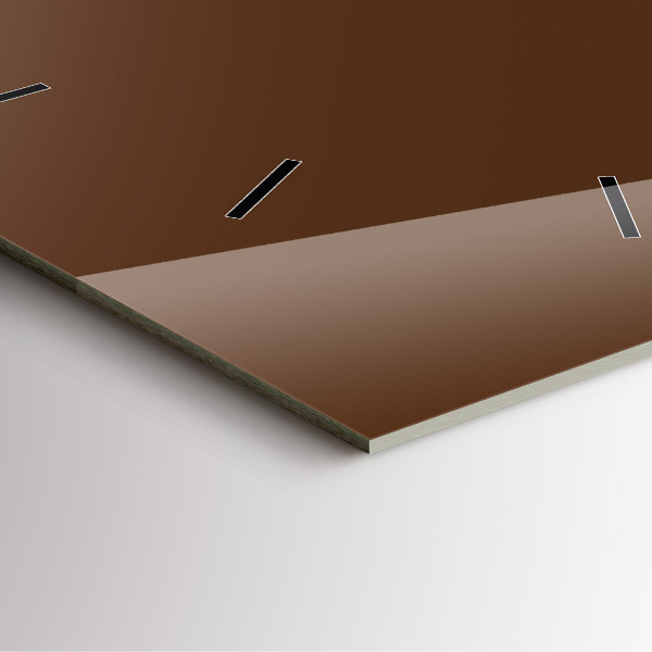 Orologio quadrato Marrone