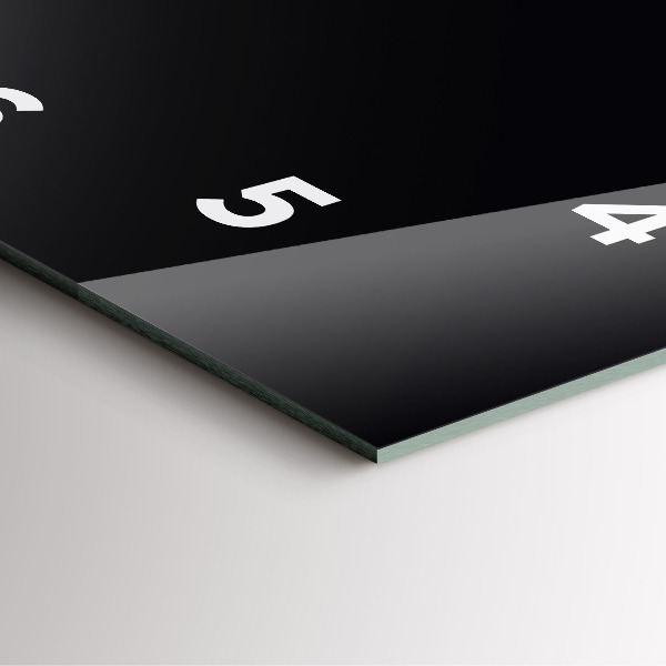 Orologio quadrato Nero