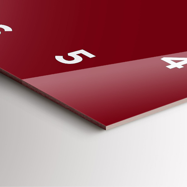 Orologio quadrato Borgogna