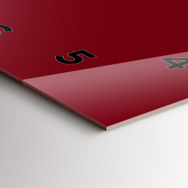 Orologio quadrato Borgogna