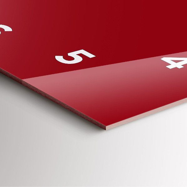 Orologio quadrato Rosso