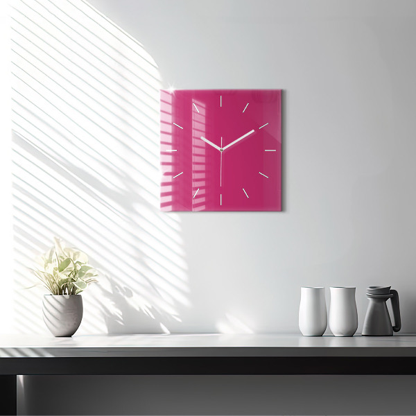 Orologio quadrato Rosa