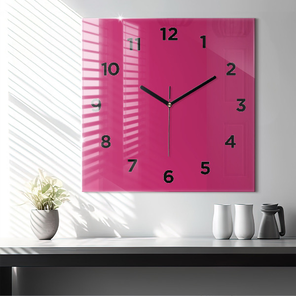Orologio quadrato Rosa