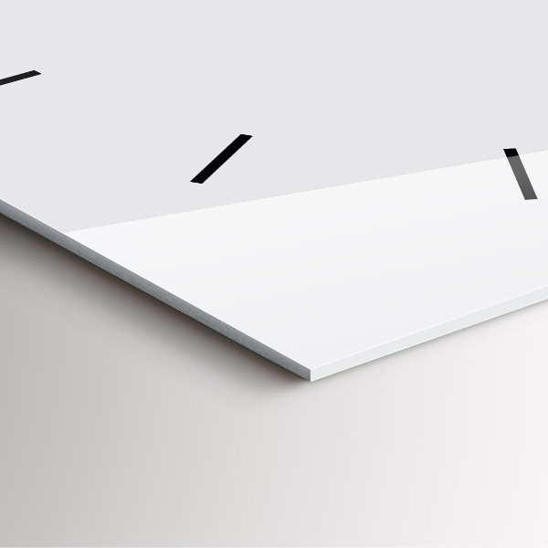 Orologio quadrato Bianco