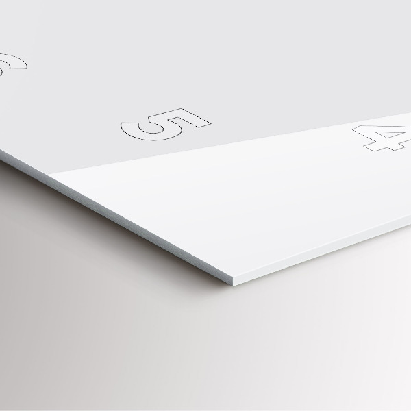 Orologio quadrato Bianco