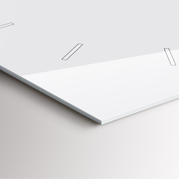 Orologio quadrato Bianco