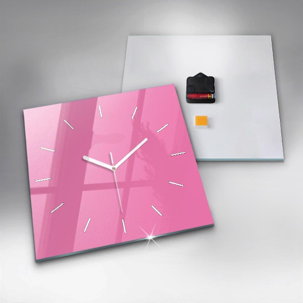 Orologio quadrato Rosa