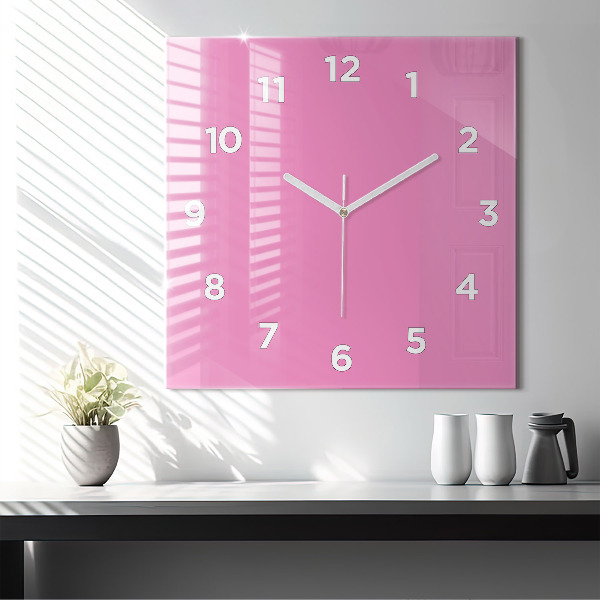 Orologio quadrato Rosa