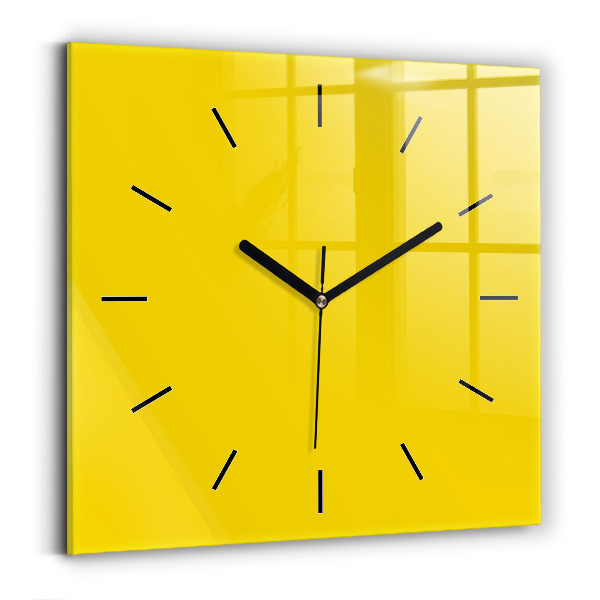 Orologio quadrato Giallo