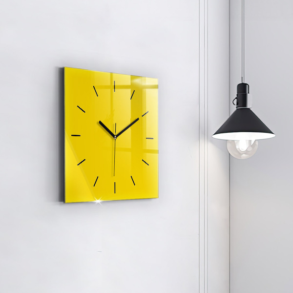 Orologio quadrato Giallo