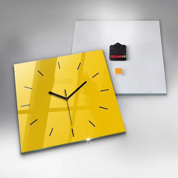 Orologio quadrato Giallo