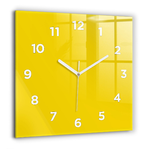 Orologio quadrato Giallo