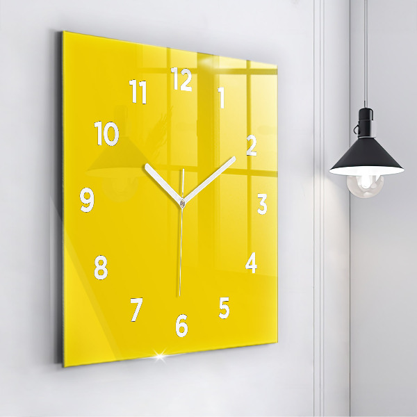 Orologio quadrato Giallo