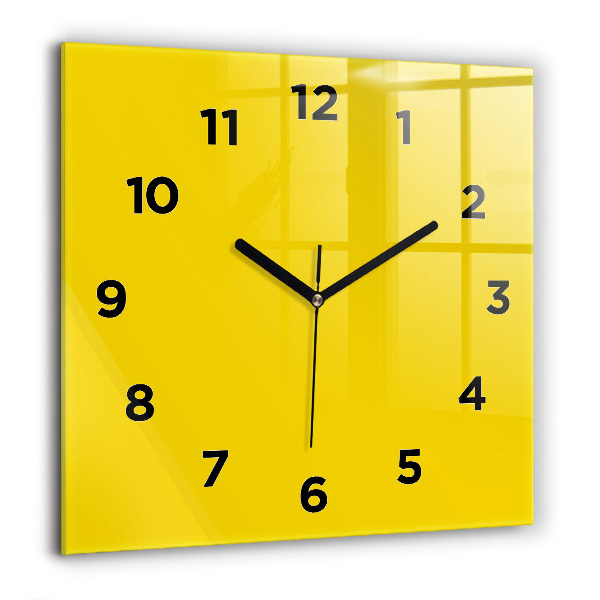 Orologio quadrato Giallo