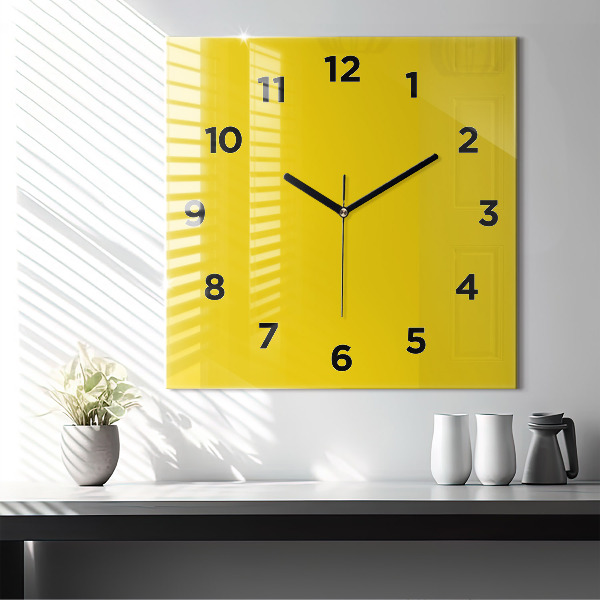 Orologio quadrato Giallo