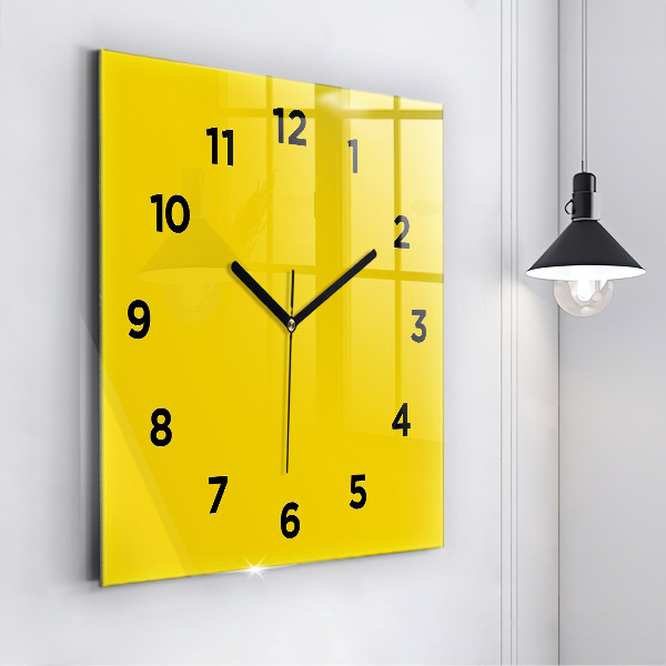 Orologio quadrato Giallo
