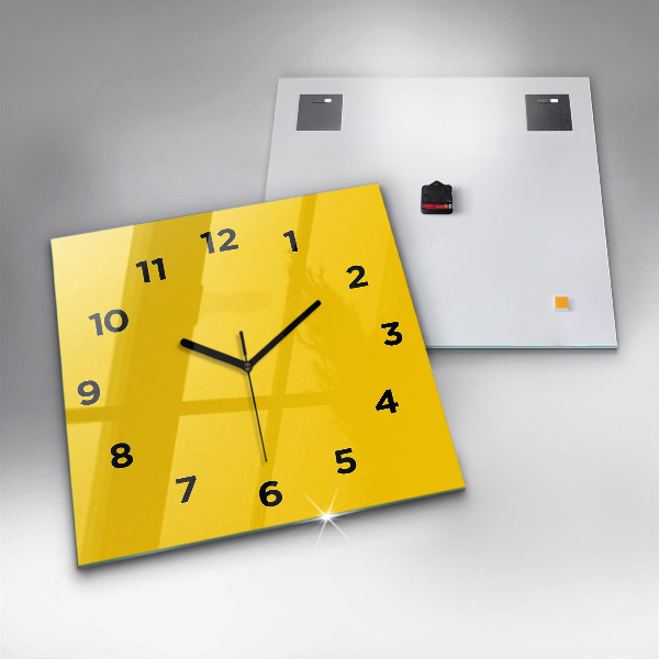 Orologio quadrato Giallo
