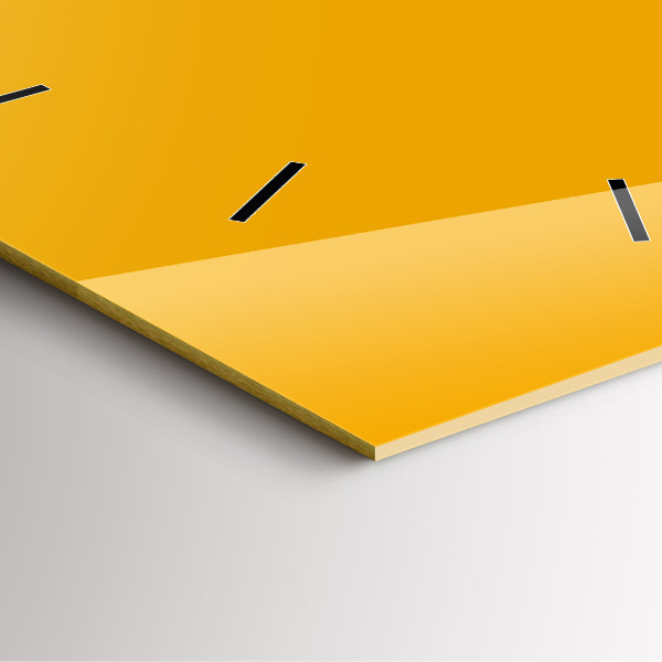 Orologio quadrato Giallo scuro