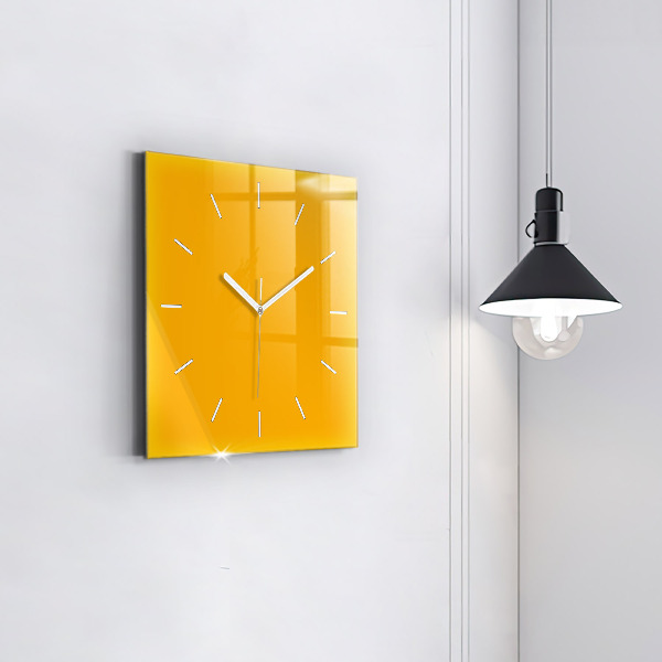 Orologio quadrato Giallo scuro