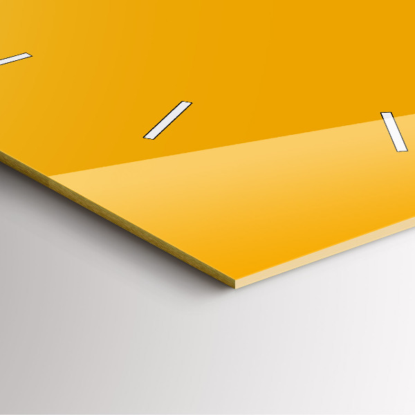 Orologio quadrato Giallo scuro