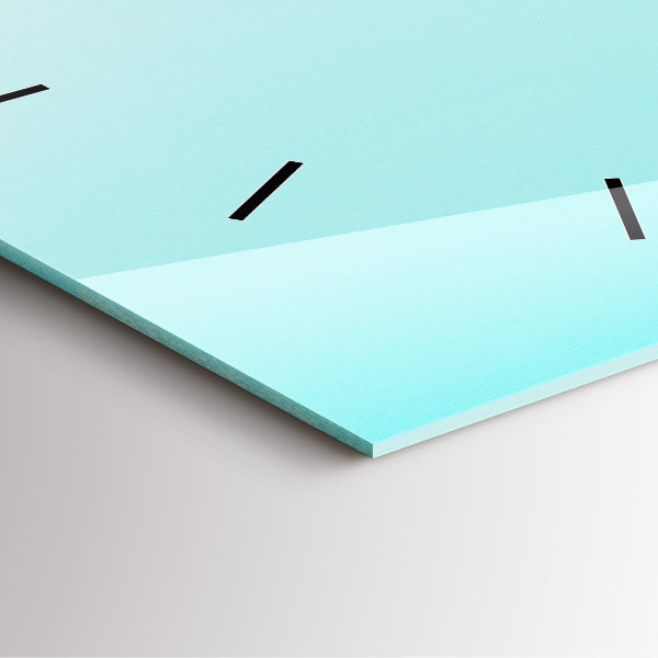 Orologio quadrato in vetro Palme verdi