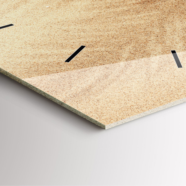 Orologio quadrato Astrazione dorata