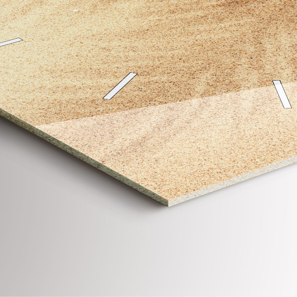 Orologio quadrato Astrazione dorata