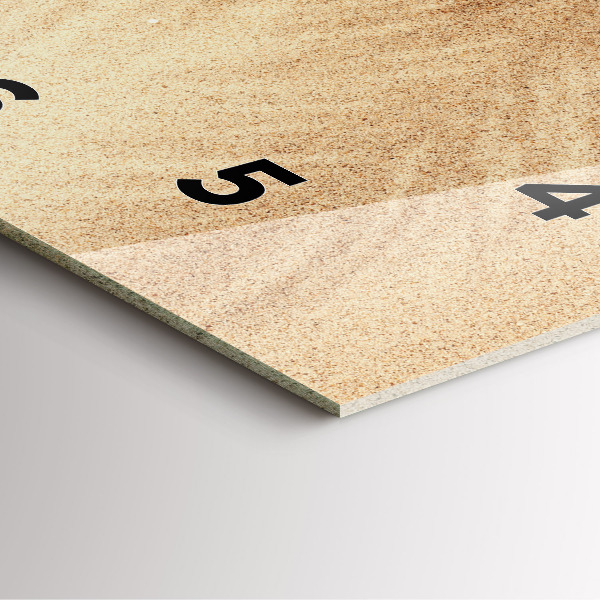 Orologio quadrato Astrazione dorata