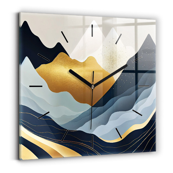 Orologio quadrato Montagne astratte