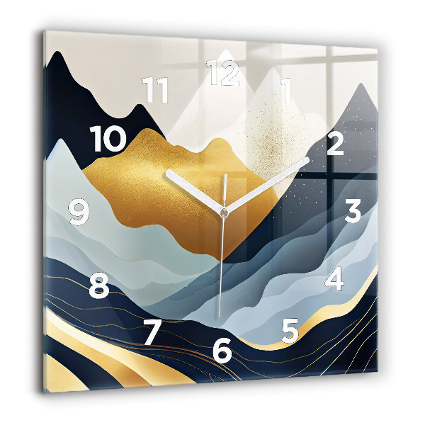 Orologio quadrato Montagne astratte