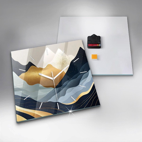 Orologio quadrato Montagne astratte